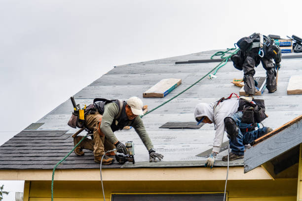 Professional Roofing technician working in Lake Mills, WI